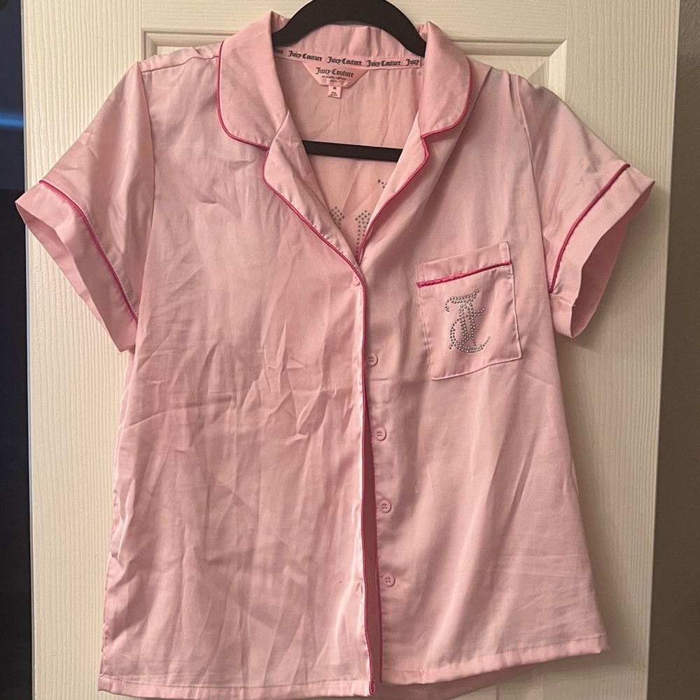 Juicy Couture Pink Sleepwear Top and Bottoms Size Medium